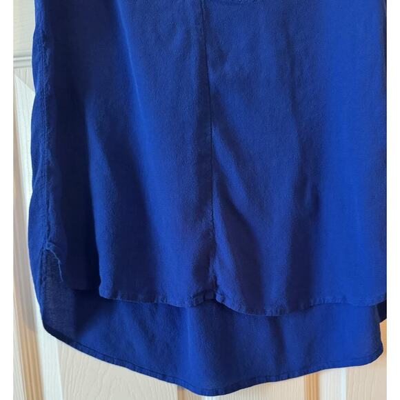 Madewell Women’s Royal Blue Inlet Popover Tank-Top Cami Deep V-Neck Size XS - Picture 3 of 7